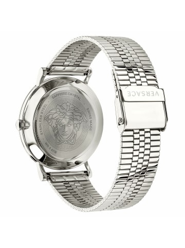 Versace Analoguhr für Herren in silber