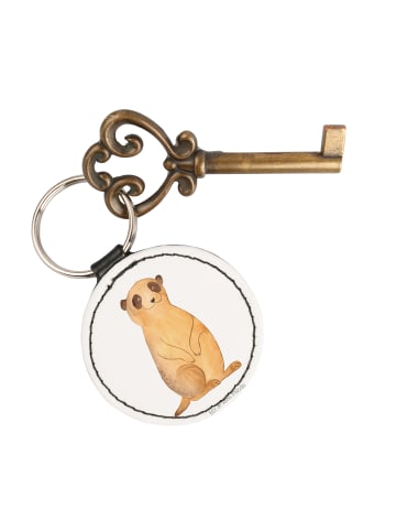 Mr. & Mrs. Panda Schlüsselanhänger Erdmännchen ohne Spruch in Weiß