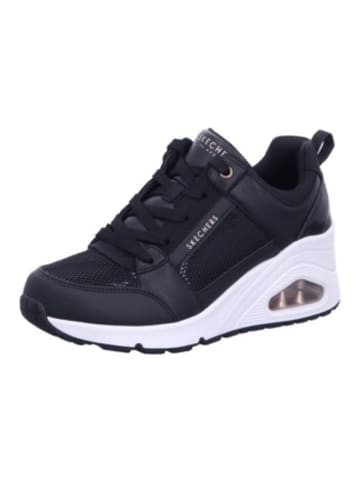 Skechers Freizeit Schnürer für Damen in schwarz in schwarz