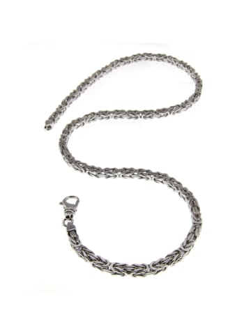 Schmuckador 5mm Königskette 65cm  - 750 Gold Weißgold in silber