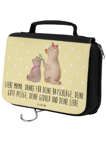 Mr. & Mrs. Panda kulturtäschchen Bär Kind mit Spruch in Gelb Pastell