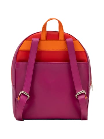 DuDu City Rucksack Leder 26,5 cm fuchsia