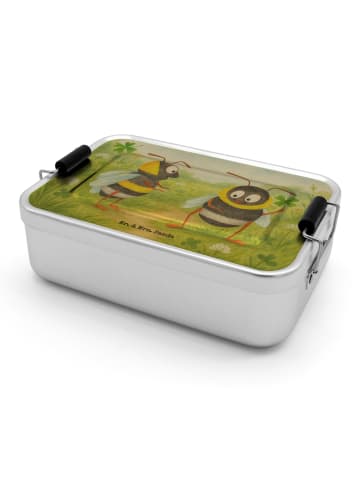 Mr. & Mrs. Panda Lunchbox Hummeln Kleeblatt Design ohne Spruch in Weiß