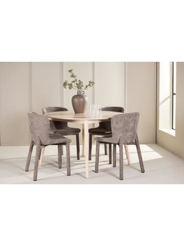 ebuy24 Essgruppe Flora Whitewash 120 x 120 cm