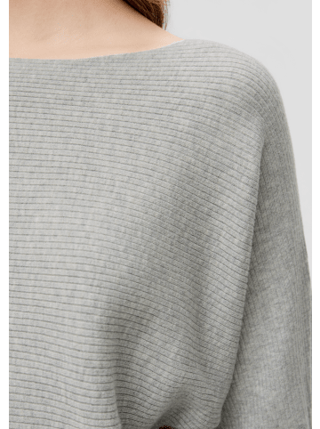 QS Strickpullover langarm in Grau