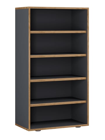VCM Holz Regal Schuhschrank Schuhregal Salia B60 in Anthrazit