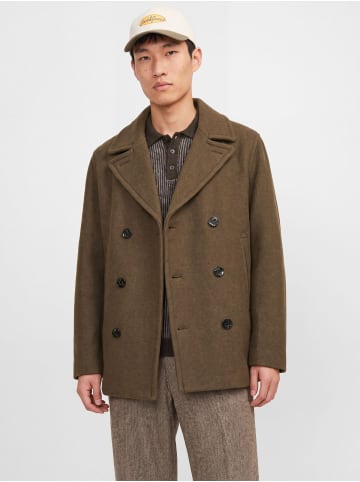 Jack & Jones Wollmantel in Crocodile