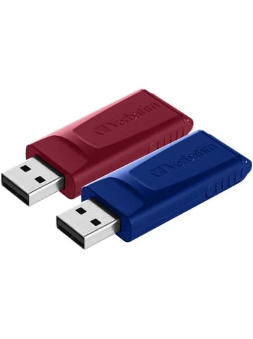 COFI 1453 Speicherstick Store'n'Go Slider USB 2.0 Stick 32GB 2er Pack in Mehrfarbig