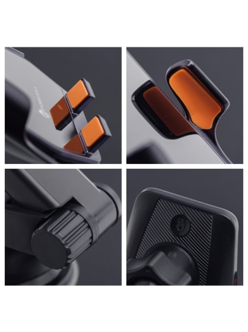 COFI 1453 Forcell F-GRIP HS6 – Kfz-Halterung mit kabelloser 15 in Schwarz