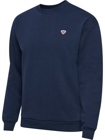 Hummel Pullover "Hmlloose Crewneck Bee" in Blau