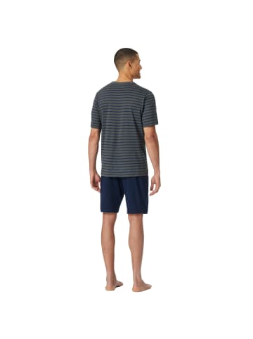 Schiesser Pyjama in Anthrazit
