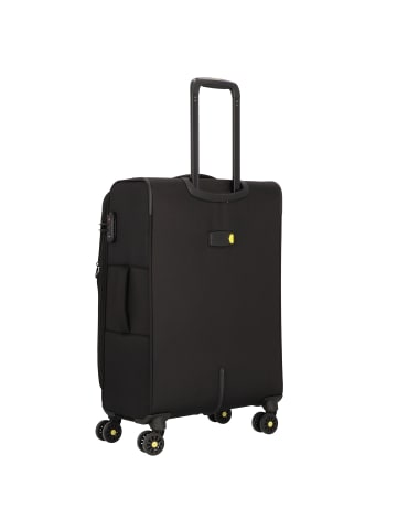 D&N Travel Line 9704 4 Rollen Kofferset 3-teilig mit Dehnfalte black