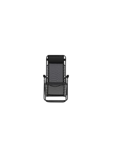 ebuy24 Sonnenliege Melker Schwarz 66 x 165 cm