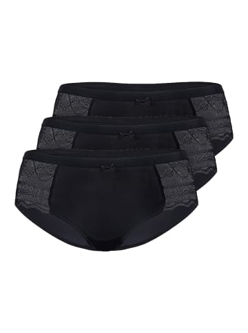Sassa 3er Pack Panty in Schwarz