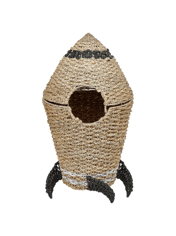 Beliani Korb PAARL in /Beige/Schwarz - (W) 50 x (H) 97 x (L) 50 cm