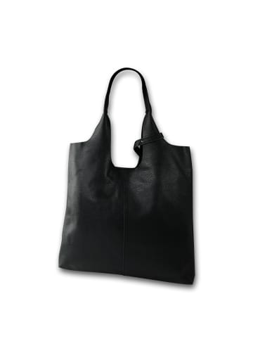Toscanto Leder Shopper Toscanto Tasche schwarz ca. 37cm