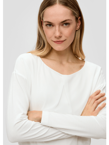 s.Oliver BLACK LABEL T-Shirt langarm in Creme