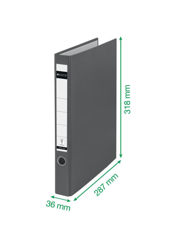 Leitz Ringordner A4 Kunststoff 35mm grün