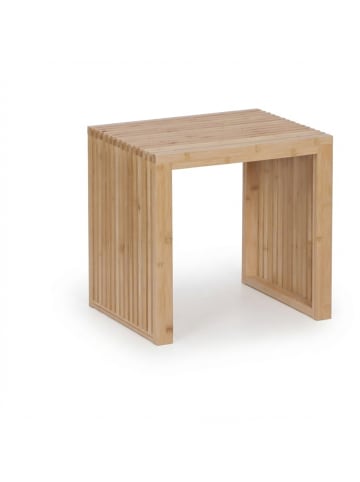 relaxdays Sitzbank in Natur - (B)45 x (H)43 x (T)33 cm