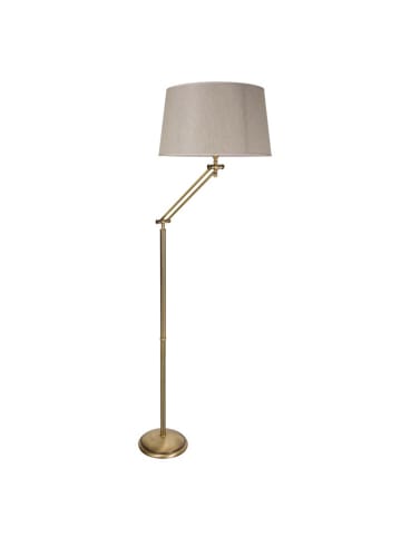 Licht-Erlebnisse Stehlampe (B)40 x (L)40 x (H)155 cm in Bronze hell glänzend Beige