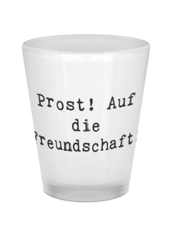 Mr. & Mrs. Panda Stamper Spruch Schnapsglas Freundschaft mit Spruch in Transparent