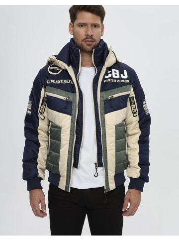 Winterjacke CM234 in NAVYBLUE-BEIGE