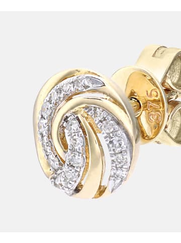 Diamant L'éternel Ohrstecker aus 375 Gelbgold mit Diamant
