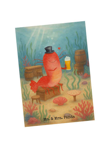 Mr. & Mrs. Panda Designkarte Hummer Weizen Design ohne Spruch in Weiß