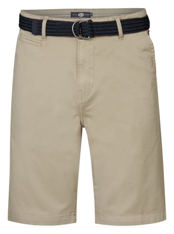 Petrol Industries Chino-Shorts mit Gürtel Sunlit in Braun