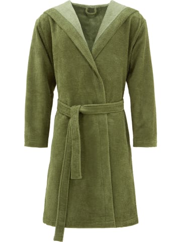 Erwin Müller Unisex-Bademantel Schwanau in oliv
