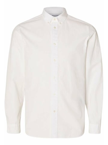 SELECTED HOMME Knopfleisten Langarmshirt für Herren in weiß