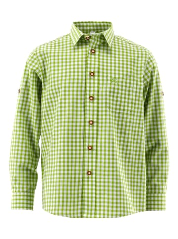 OS-Trachten Kinder Trachtenhemd Lafoa in giftgrün