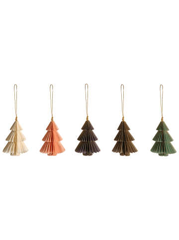 Beliani 20er-Set Weihnachtsbaumkugeln GUDENA in Bunt