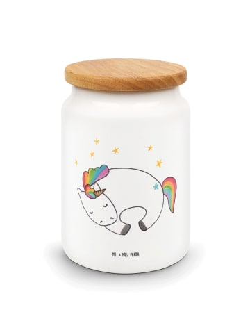 Mr. & Mrs. Panda Keksdose Einhorn Nacht ohne Spruch in Weiß