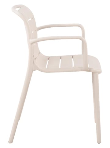 ebuy24 Gartenstuhl Silja Sandfarben 55 x 57 cm