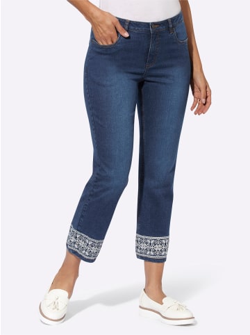WITT WEIDEN 7/8-Jeans in blue-stone-washed