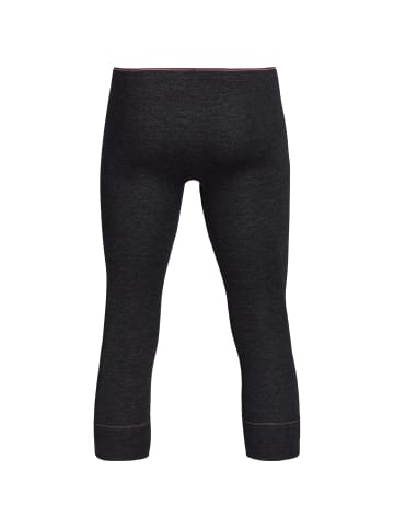 Con-ta Thermo, Baumwolle, Feinripp Thermo-Hose, 3/4-lang in schwarz