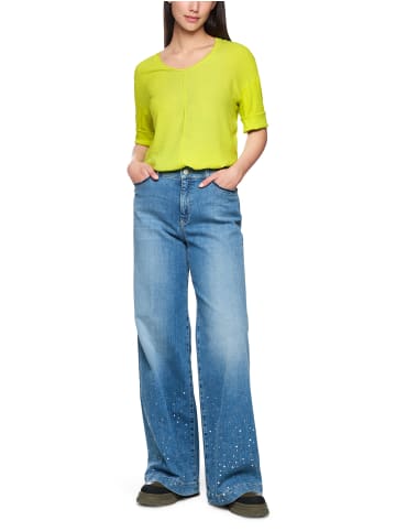 MARC CAIN ADDITIONS  Blusenshirt mit V-Neck in Limoncello