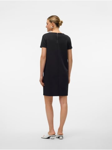 Vero Moda Kurzes Kleid Kurzarm Rundhals Midi in Schwarz