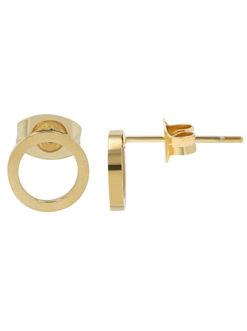 Adeliás Damen Ohrringe – Ohrstecker aus Edelstahl in gold