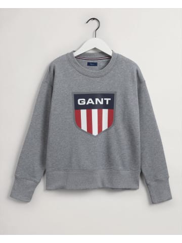 Gant Sweatshirt in grey melange