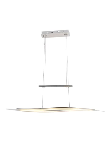 näve LED Pendelleuchte "WAVE" in chrome - (L)80 cm x (B)12.2 cm x (H)130 cm - EEK G