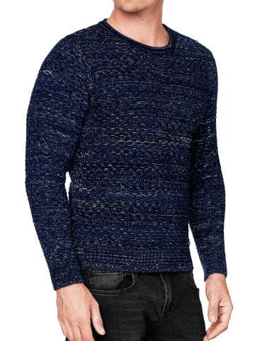 Rusty Neal Rundhals Strick Pullover in Marine