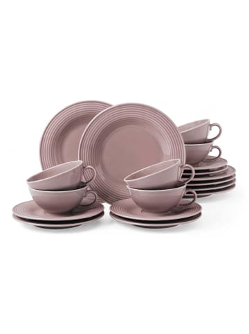 Seltmann Weiden 18-tlg. Teeservice Beat Color Glaze in – in Altrosa