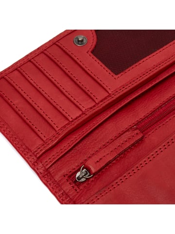 The Chesterfield Brand C08.0506 Lentini Wallet Querformat Leder in red