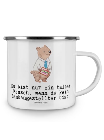 Mr. & Mrs. Panda Haferl Bankangestellter Herz mit Spruch in Weiß