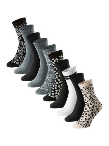 Schiesser Socken Bluebird in Grau / schwarz