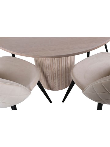 ebuy24 Essgruppe Bianca 38 (5-teilig) Beige 110 x 110 cm