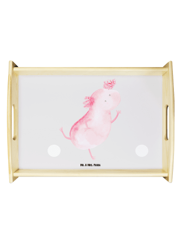 Mr. & Mrs. Panda Küchentablett Axolotl Tanzen ohne Spruch in Grau Pastell