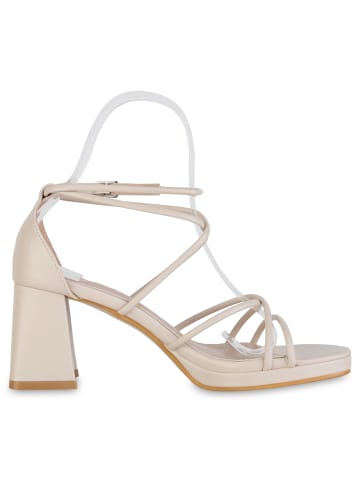 VAN HILL Riemchensandaletten Chelsea in Beige